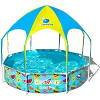 Bestway 56432 Steel Pro Splash-in-shade Ø244x51cm Round Tubular Pool Without Filter/purifier Multicolore 1688 Liters