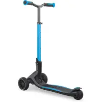 Globber ULTIMUM - Trottinette enfant adulte, 125/90 mm extra large, ABEC 9, 3 roues, hauteur réglable, bleu