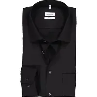 Seidensticker Homme Seidensticker Regular Fit Chemise noir, Unicolore