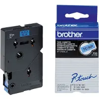 Brother TC-Tape TC-501 Cassette de ruban, largeur de bande : 12mm
