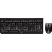 Cherry DW 3000, taille standard (100 %), sans fil, sans fil RF, QWERTY, noir, souris incluse