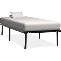 vidaXL Cadre de lit noir métal 100x200 cm