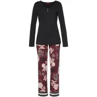s.Oliver Pyjama rose pastel / bordeaux / noir