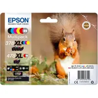 Epson Squirrel 478XL cartouche d'encre 1 pièce(s) Original Rendement élevé (XL) Noir, Cyan, Magenta, Jaune, Rouge, Gris
