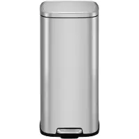 EKO - Stella Poubelle à pédale 30 litres - Acier inoxydable - Acier inoxydable mat
