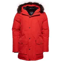 Superdry Homme Parka de ski en Duvet Everest Rouge Taille: M