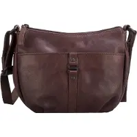 Spikes & Sparrow Femmes, Sac à main, Sac bandoulière en cuir bronco avec compartiments multiples, Marron