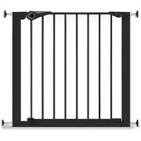 Noma Barrière de sécurité Easy Pressure Fit 75-82 cm Métal Noir 94313
