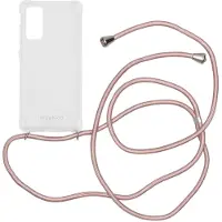 IMoshion Coque arrière Transparente avec cordon pour Samsung Galaxy S20 FE - Rose Doré