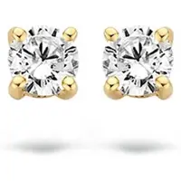 Blush Clous en or 14K avec zircone 7212YZI