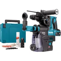 Makita Marteau combiné hr004gz02 40 V max | sds-plus | sans batterie ni chargeur, dans une boîte avec aspiration des poussières - hr004gz02