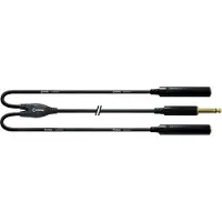 Cordial Câble Y Bretelle Jack Mono Mâle/2 Jack Mono Femelles 30 CM