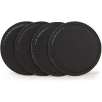 Dutchdeluxes Dessous de Plat / Verre Dutchdeluxes Black (4 Pièces)