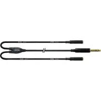Cordial Câble Audio Y Jack Stéréo / 2 Jack Stéréo Femelles - 30 CM