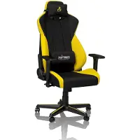 Nitro Concepts S300 Gaming Chair - Chaise de bureau - Revêtement tissu - 135kg - Jaune astral