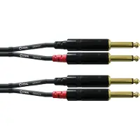 Cordial Câble Audio Double Jack Mono 3 M