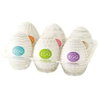Tenga Egg Masturbateurs Pack de 6 - Blanc