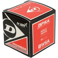 Dunlop Progress Single Red Dot Squash Balls Noir 12 Balls