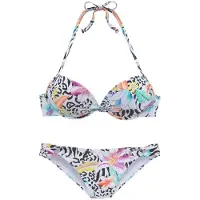 LASCANA Bikini turquoise / jaune clair / violet clair / orange / noir / blanc