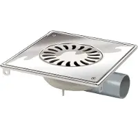 Van den berg Drainer | acier inoxydable | ABS | 200 x 200 mm