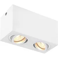 SLV Triledo Double plafonnier à 2 lampes blanc GU10