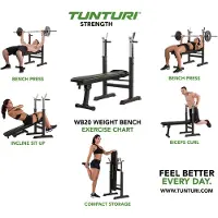 Tunturi WB20 Basic Weight Banc de Musculation