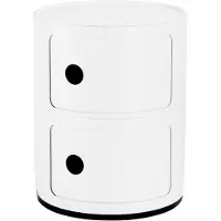 Kartell Componibili Meuble de Rangement Recyclé 2 Doors | White
