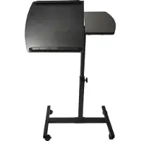 Vdd Support pour ordinateur portable - roulettes mobiles - réglable en hauteur - noir
