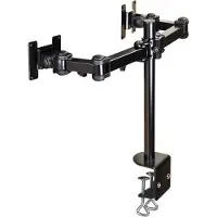 Desq Bras double de moniteur LCD 45 cm Noir