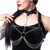 Poizen Industries Harnais Gothic de - Harnais Mase - pour Femme - noir - Taille Standard