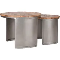 Label51 Set Bunch Table basse - Naturel - Bois de manguier