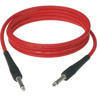 Klotz KIK INSTRUMENT CABLE ROUGE 3M JACK 2P - JACK 2P METAL