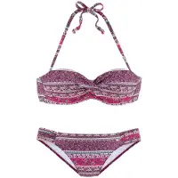 s.Oliver Bikini beige / pétrole / framboise / rose clair / blanc perle