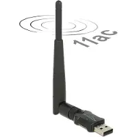 DeLOCK Clé USB2.0 double bande WLAN ac/a/b/g/n - Adaptateur réseau - USB2.0 - 802,11b, 802,11a, 802,11g, 802,11n, 802,11ac - noir (12462)