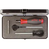 Wiha 34614 Jeu de tournevis dynamométriques TorqueVario-S TORX - TORX PLUS à couple limité à réglage variable 0 - 13 pcs - 0 Nm - dans un coffret