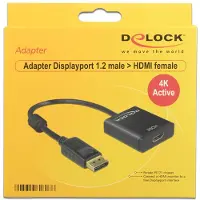 DeLOCK Adaptateur Displayport Vers Hdmi M/f 4k 20 Cm