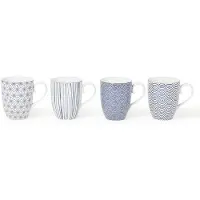 Tokyo Design Studio Mug Nippon Blue 38 cl lot de 4