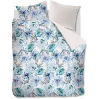 Oilily Ensemble de housse de couette en satin de coton Rose Dust - Comprend taies d'oreiller
