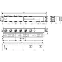 Hansgrohe RainSelect corps de base pour 4 consommateurs