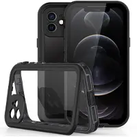 Redpepper Coque imperméable Dot Plus Apple iPhone 12 (Pro) - Noir