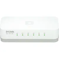 D-Link GO-SW-5E Commutateur réseau Fast Ethernet (10/100) non géré blanc (5 ports), Switch réseau, Blanc