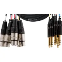 Cordial Multipaire 8 XLR Femelle/8 Jack Stéréo 3 M