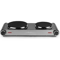 Tristar Kp-6245 Dual Portable Electric Cooking Plate Argenté One Size / EU Plug 220V