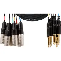 Cordial Multipaire 8 XLR Mâle/8 Jack Stéréo 5 M