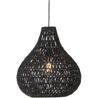 QAZQA Suspension rétro noire 45 cm - Lina Drop