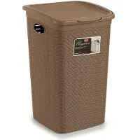 Stefanplast No Name 30051 Panier à linge 50L en plastique Gris 54,5 x 38 x 37 cm