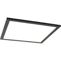 QAZQA Plafonnier moderne noir avec LED intégré 40 cm - Liv