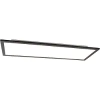 QAZQA Plafonnier moderne noir avec LED intégré 80 cm - Liv