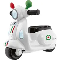 Sonstiges (B) Chicco moto toboggan pour enfants Vespa Primavera, Véhicule pour enfants avec panneau deélectronique, lumières et bruits, Roues d'appui amovibles, Max 25 kg, Jouets pour enfants de 1 à 3 ans