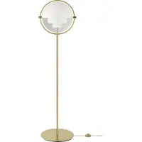 Gubi Lampadaire , Multi-Lite, Or / laiton, Salon / séjour, Métal, Design